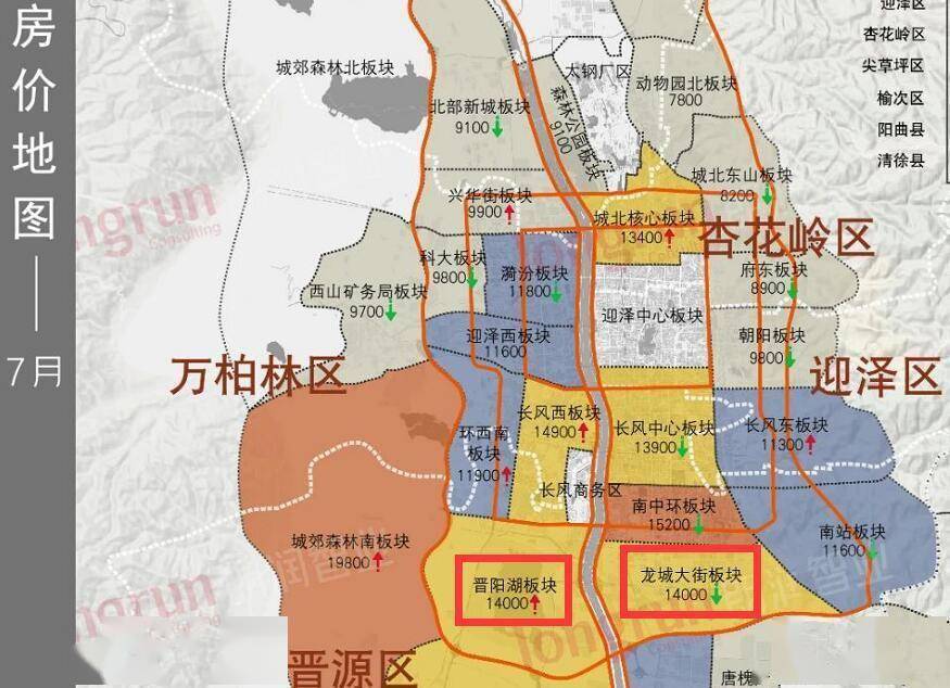 太原南城:板块均价同为14000元/㎡ 你会选择龙城大街还是晋阳湖?