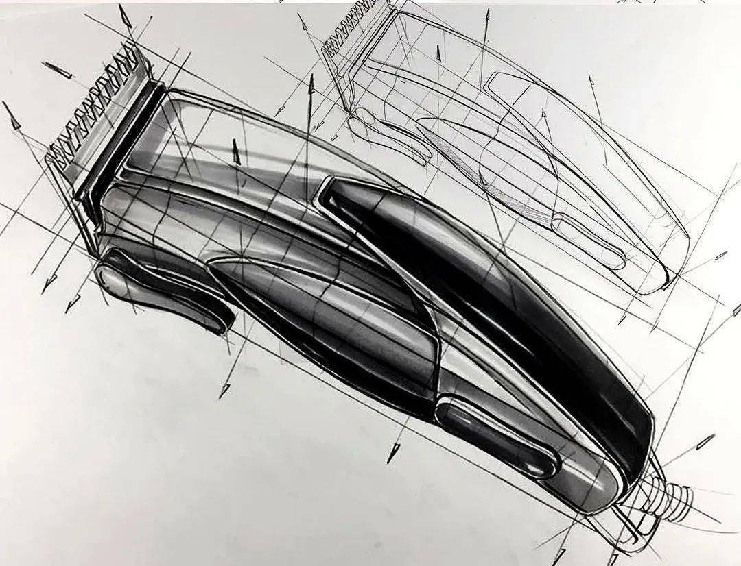 一些新的灵感~手绘与相关获奖设计作品今天为大家带来"剃须刀"产品