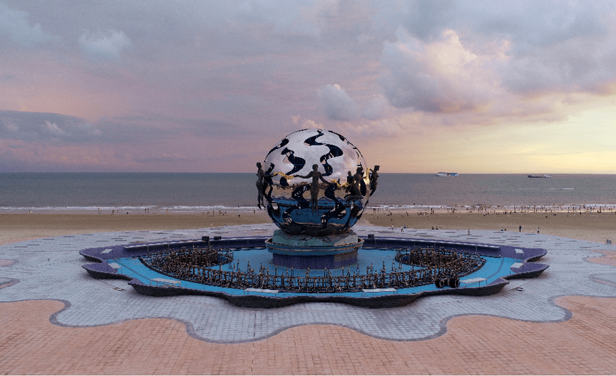 潮涌新银滩华丽蜕变璀璨初显