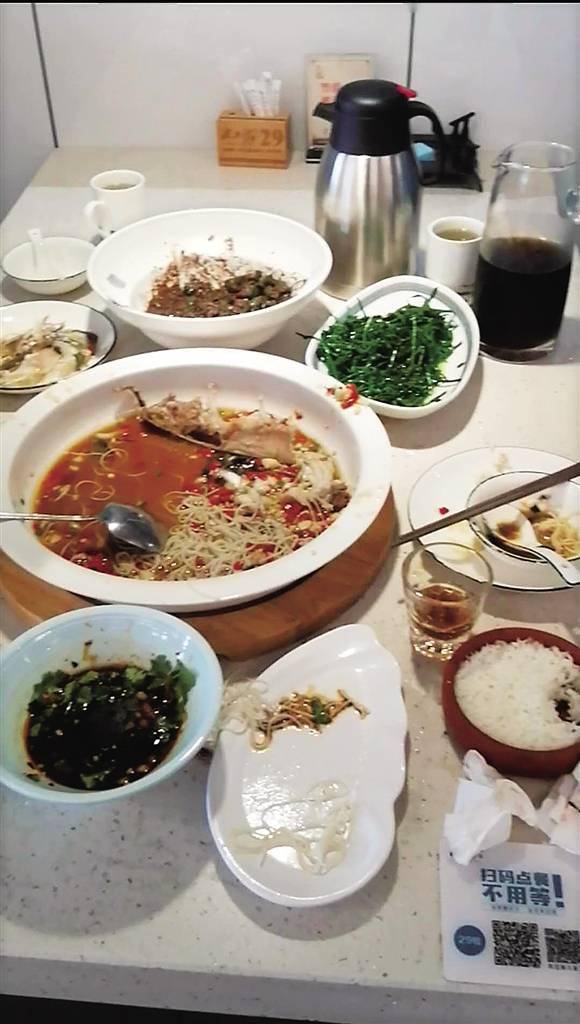 记者走访:海口餐桌上的浪费现象仍随处可见