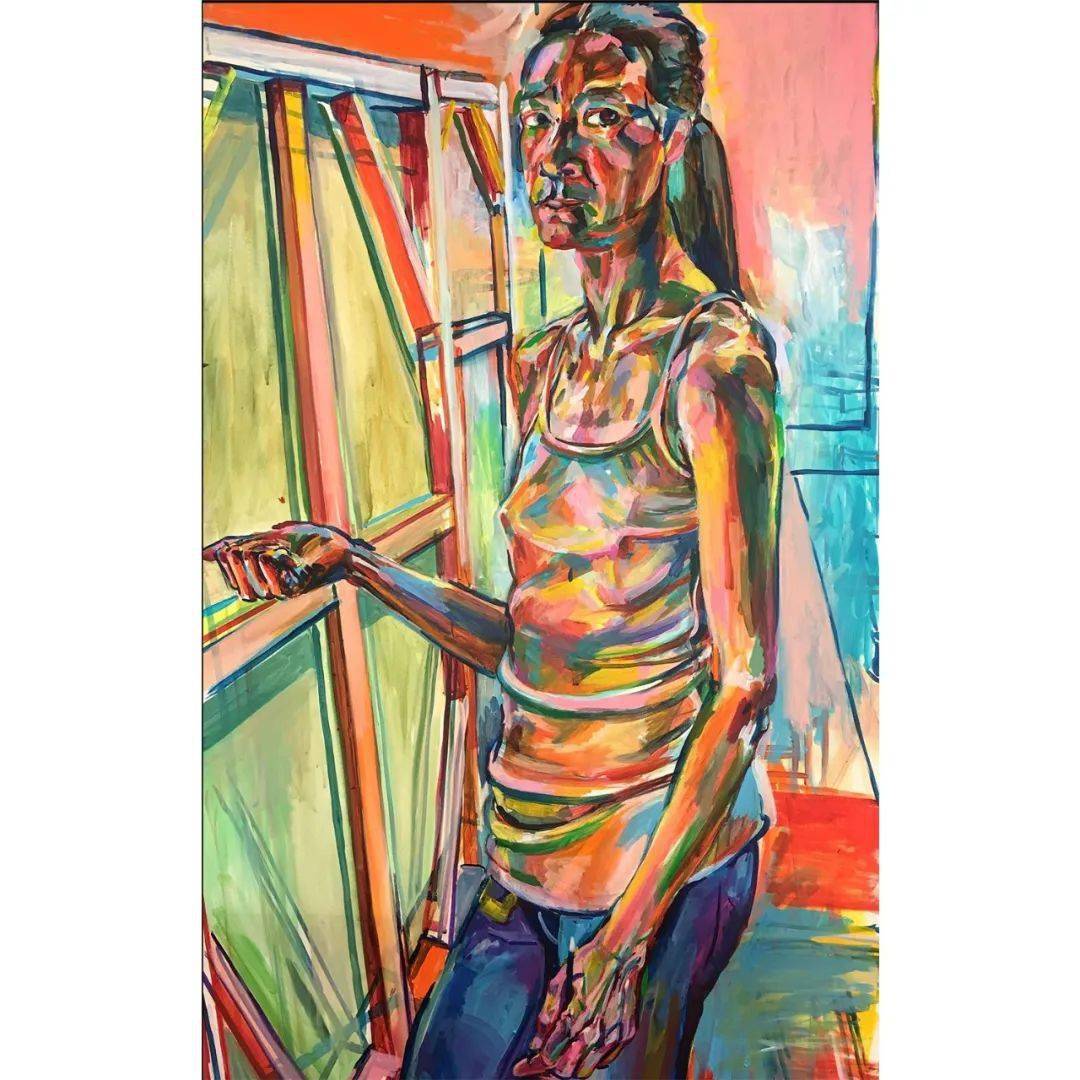 曲家瑞即将满50岁时的自画像我从大学一年级开始画自画像.