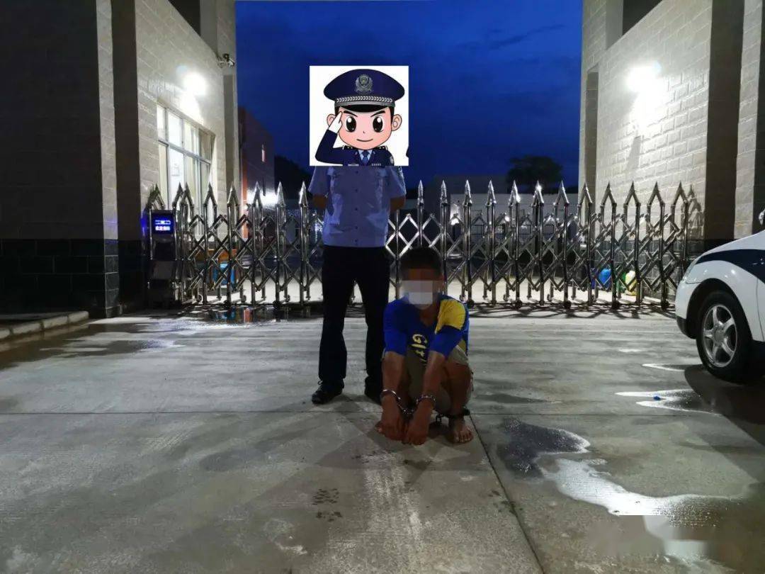 小偷在县城某小区盗窃电车后路过闸口镇竟在派出所门口休息起来了