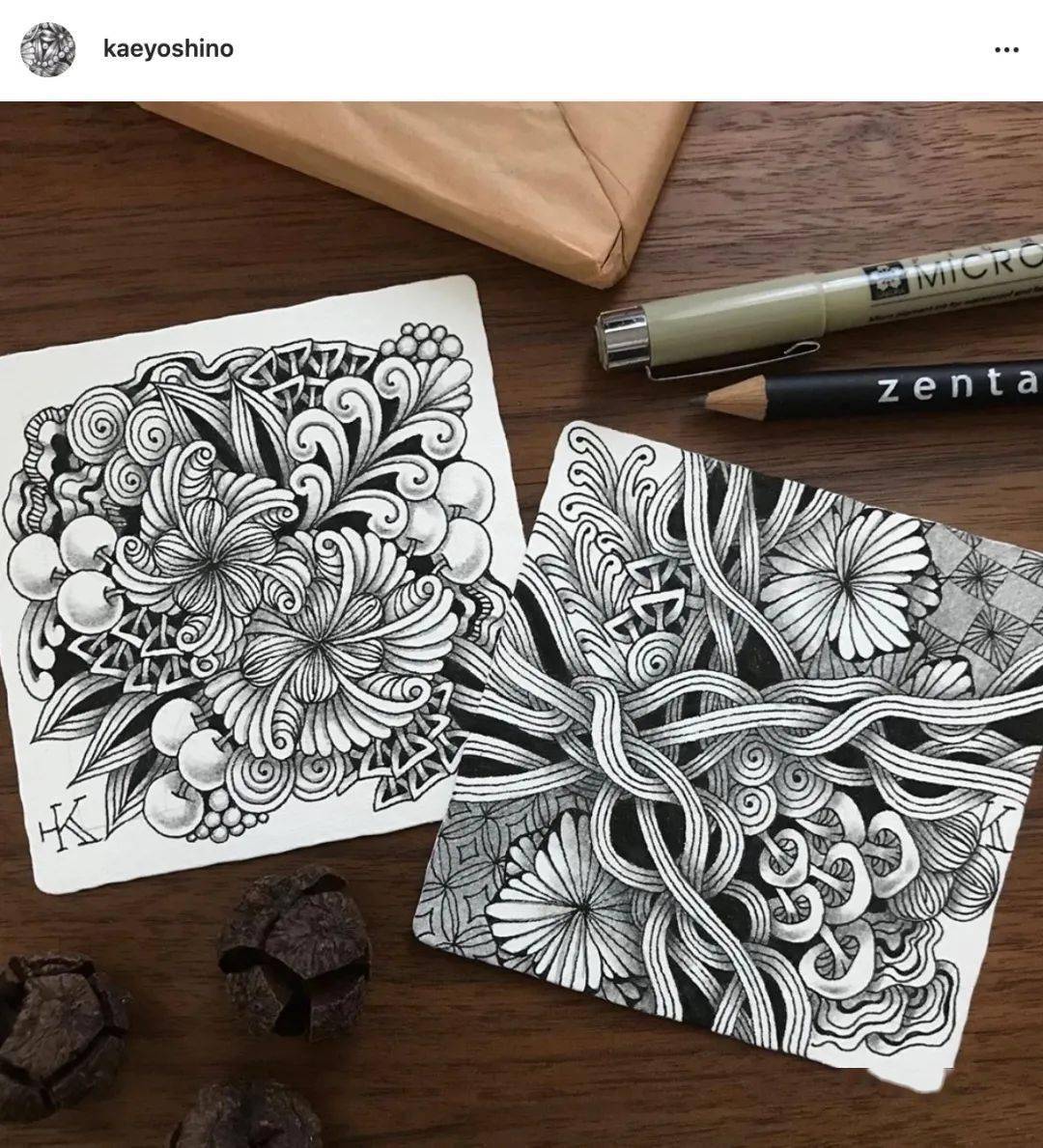 每天一张禅绕画:扭转(twisted)