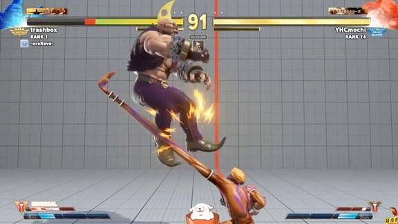 街霸5:饼爷的老瑜伽强过头了,天梯第一猪已经无法还手了