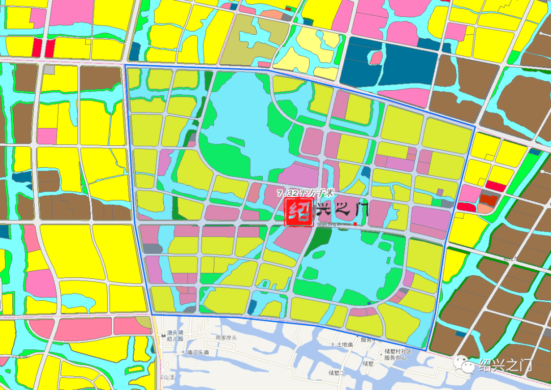 绍兴市袍江地图图片