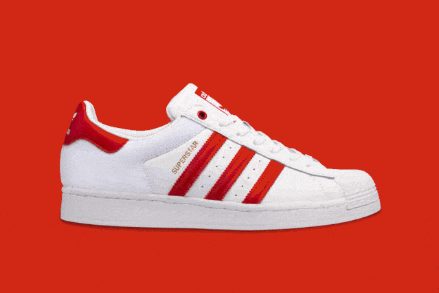 adidas originals 七夕特别系列鞋款均采用中国红与白色进行