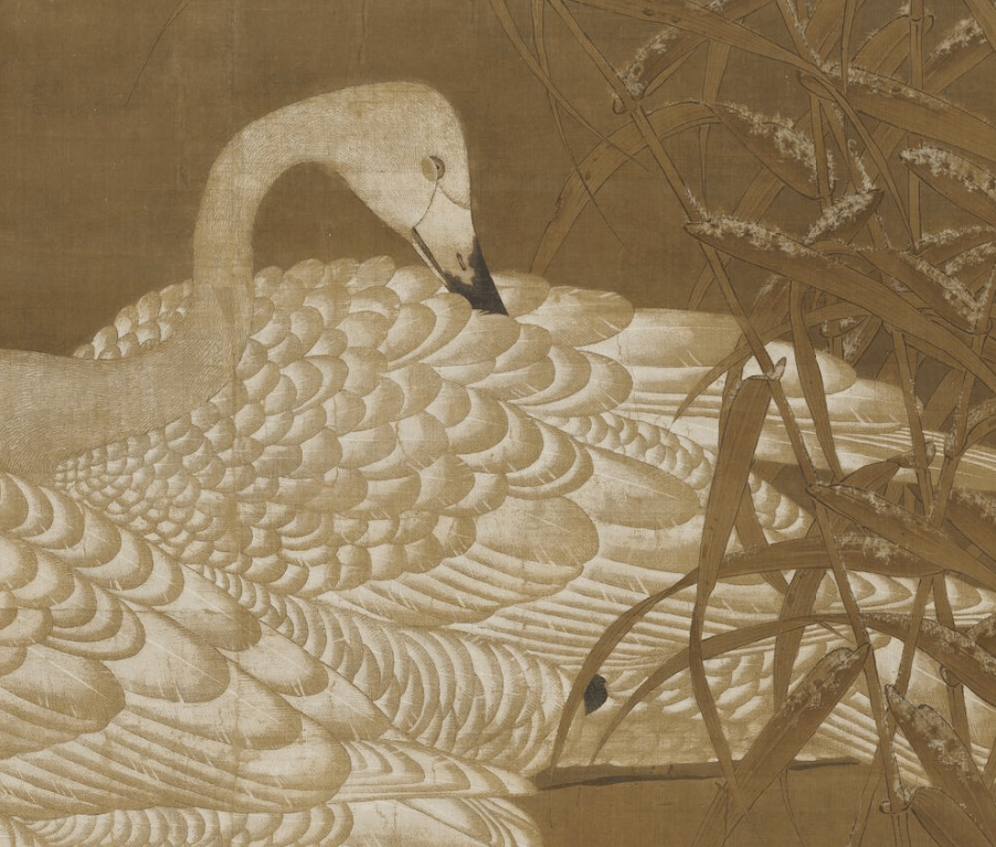 宋 佚名雪芦双雁图