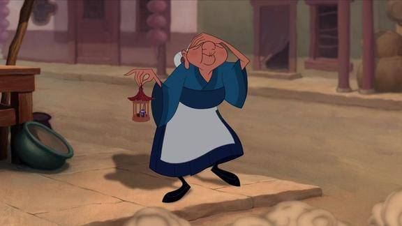 花木兰花木兰的奶奶挑只蛐蛐当吉祥物闭眼过马路是要碰瓷儿吗