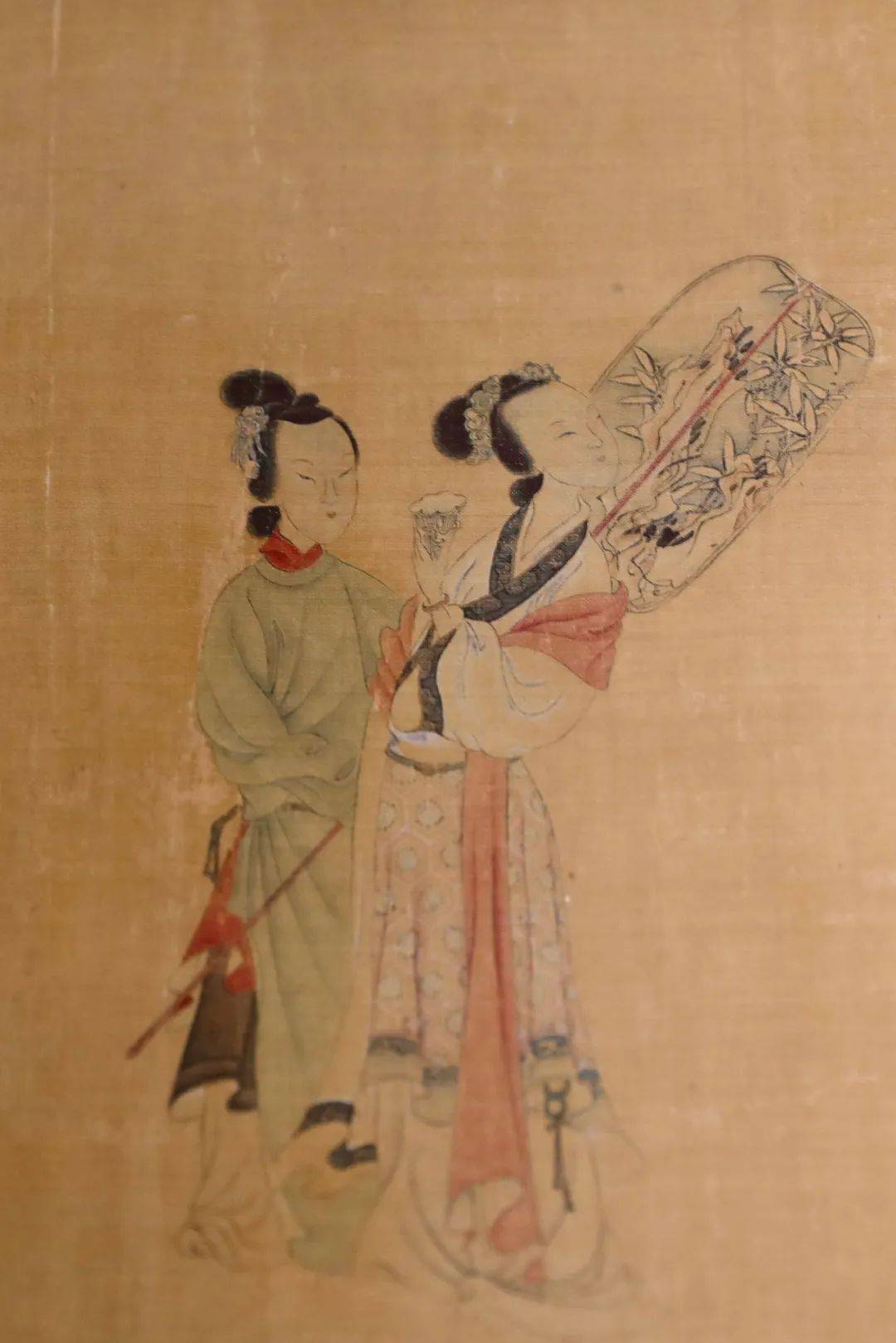 明代鲁王墓发掘的元代钱选画作亮相了山东博物馆展古画精品