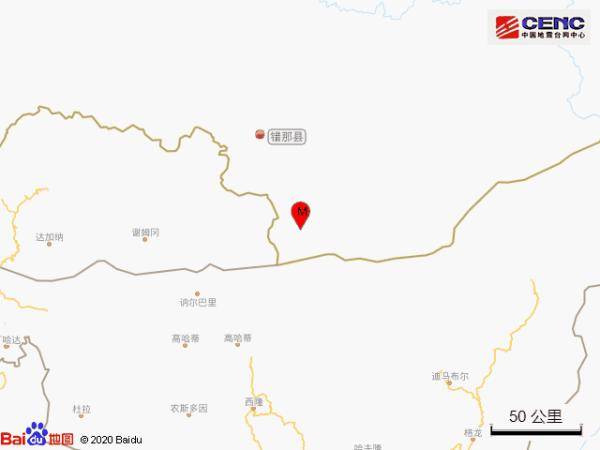 西藏山南市错那县发生30级地震