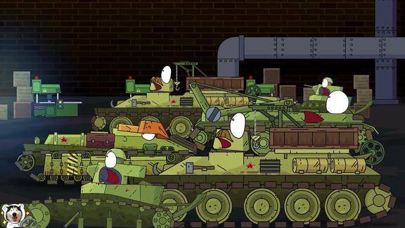坦克世界动画:kv45的重装出击!巨鼠能坚持到他的支援吗?