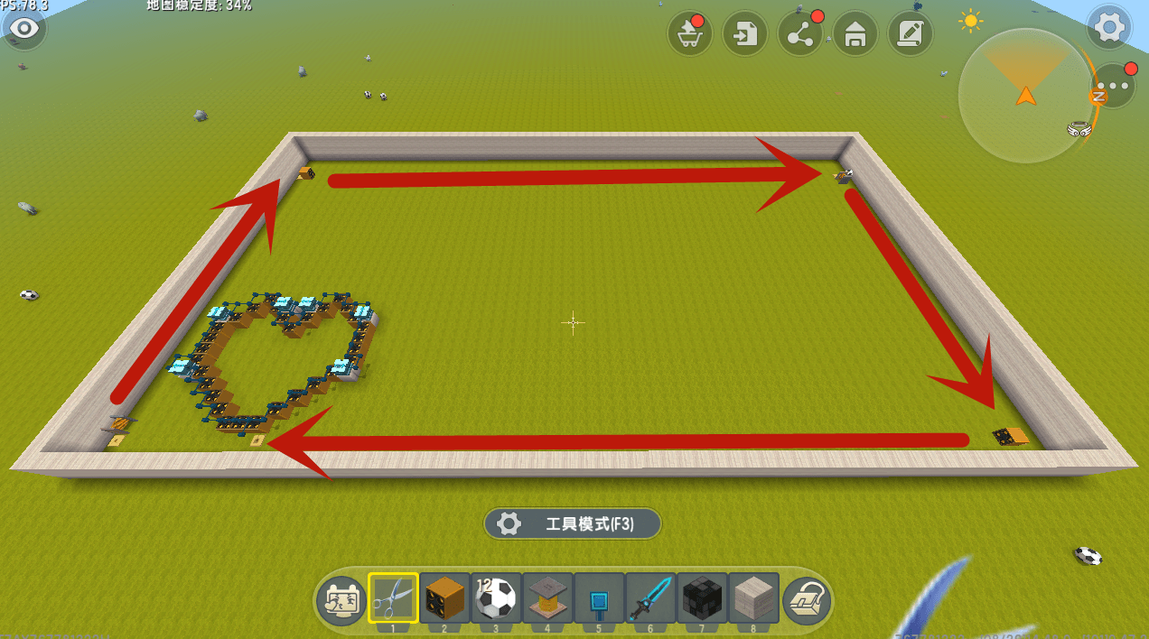 让足球整体的运动轨迹呈现一个长方形的结构,金弹簧的推力相比较发射