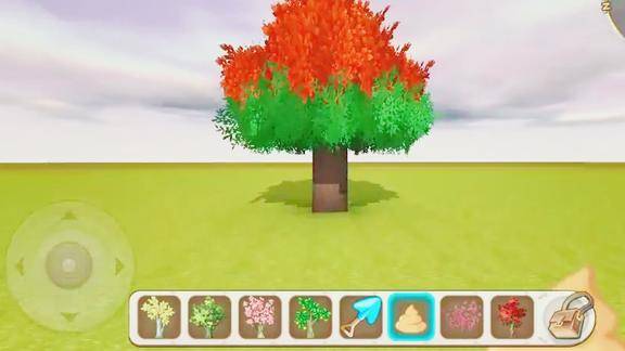 迷你世界这颗树也太奇怪了树叶怎么是两种颜色