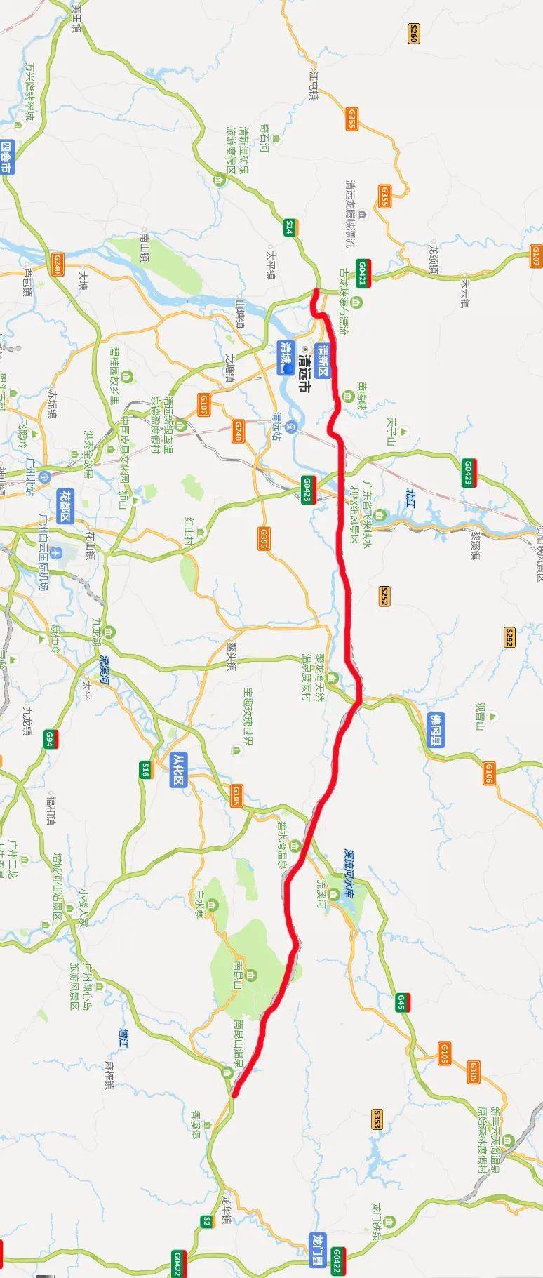 清遠又一條高速公路進入通車倒計時全線可節省3小時車程