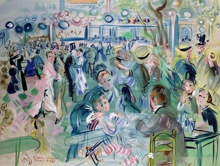 法國著名野獸派裝飾風格畫家拉烏爾 · 杜菲(raoul dufy)作品