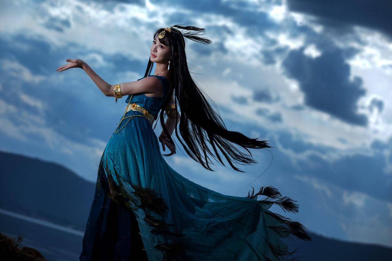 羽衣曲蓝孔雀cosplay瑶音