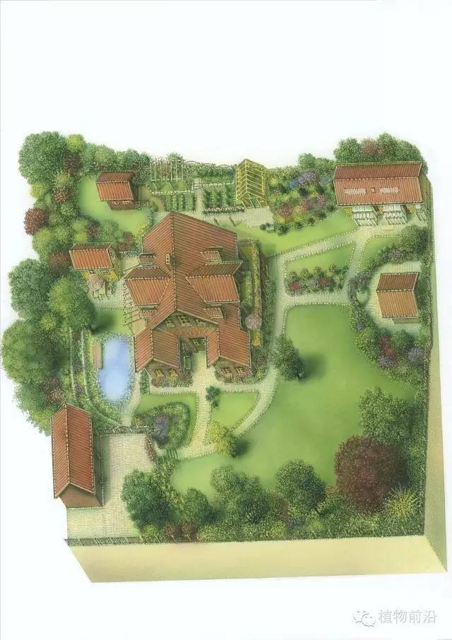120例精品手绘私家庭院鸟瞰图集