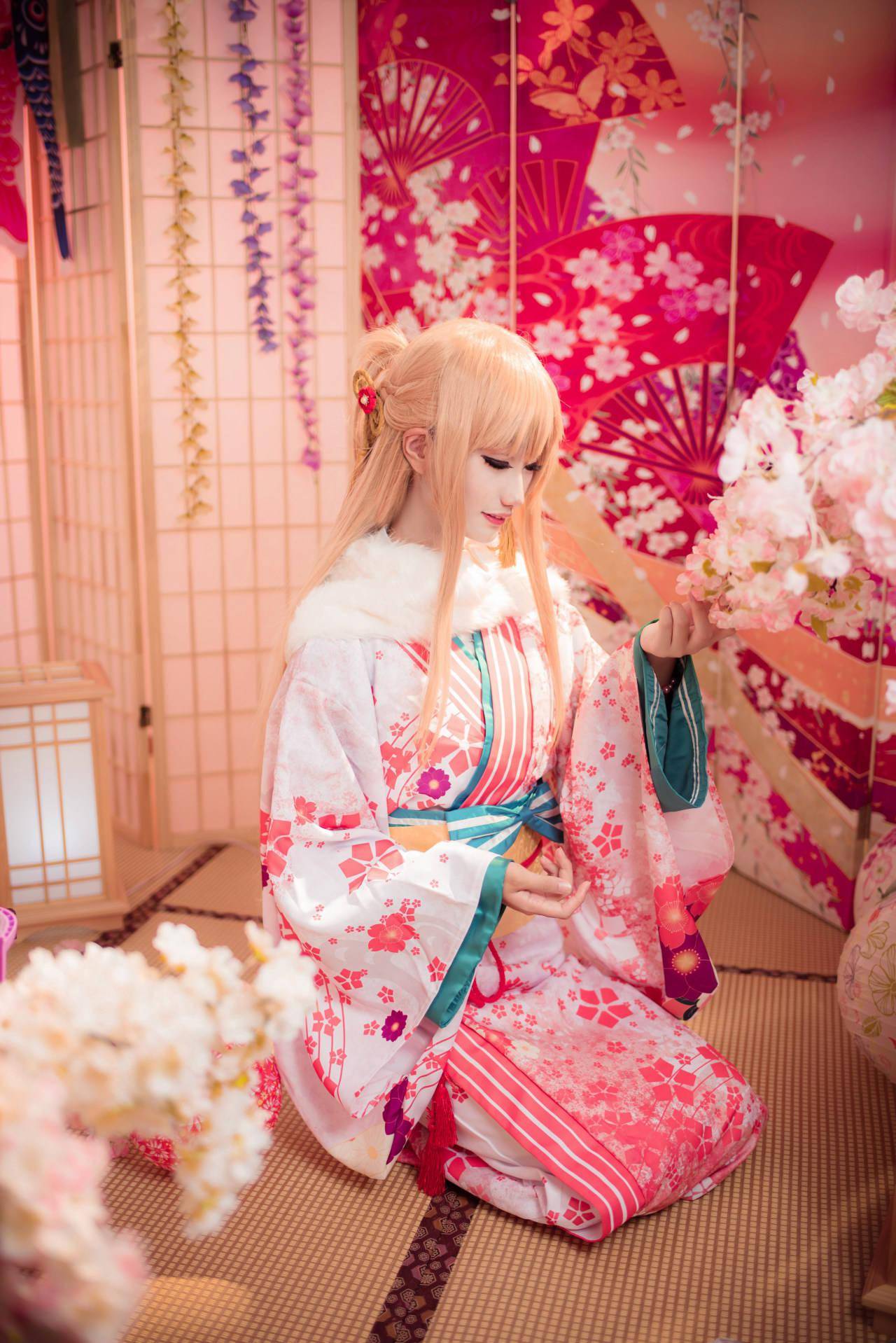 刀剑神域亚丝娜和服cosplay