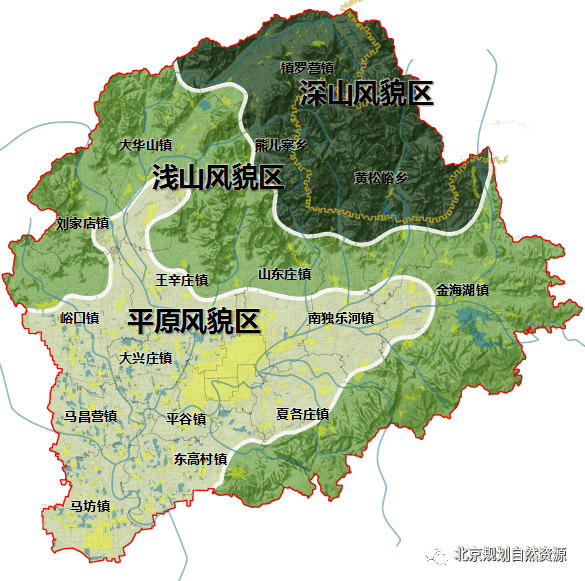 平谷区乡镇区划地图图片