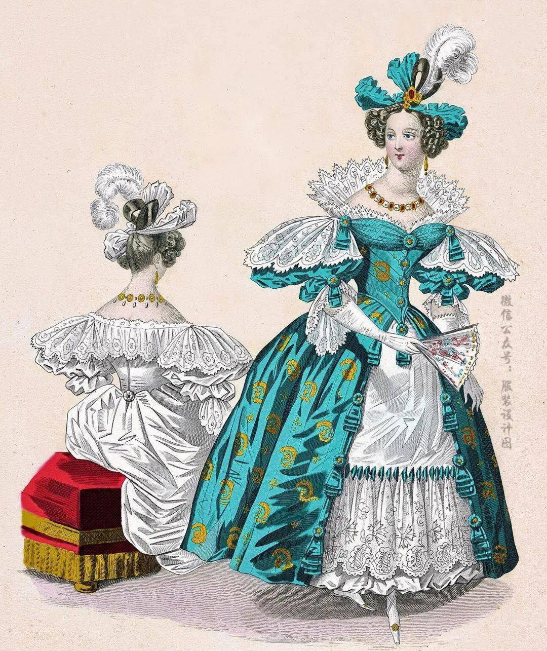 以前没有电脑的时候服装效果图长这样200张复古服装效果图