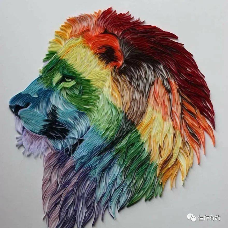 让人惊艳的用衍生纸画作