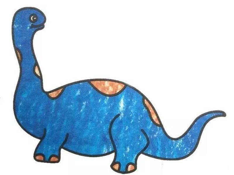 恐龙简笔画大全带颜色图片