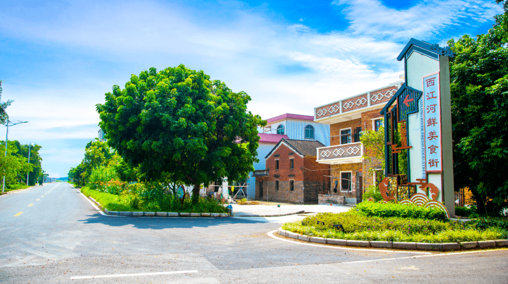 农庄位于佛山市三水区白坭镇沙围村,"以前门口就是条破旧的水泥路