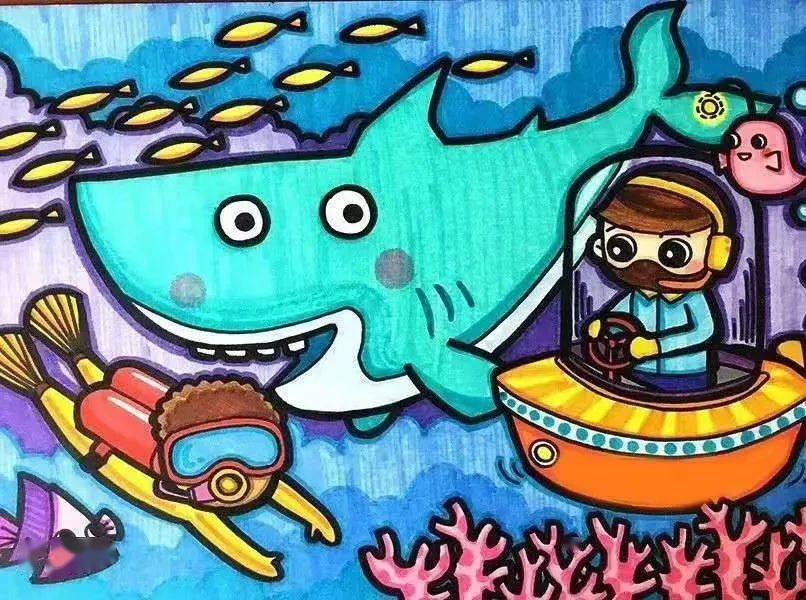 未来世界创意儿童画,素材都在这,还不快收藏!