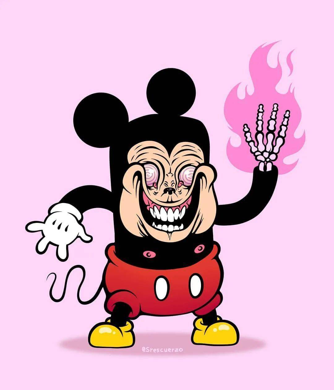 毁童年系列插画设计,看完"爷青结"!