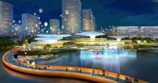 桐庐首个超大湖景公园!就像一只"蝴蝶",明年可逛!_未来城