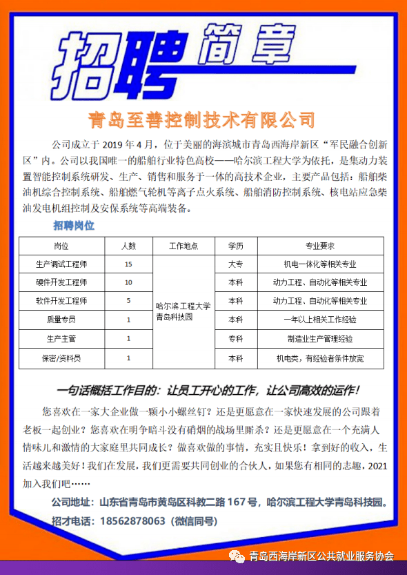 【招聘信息】2020最新企事业单位招聘信息!