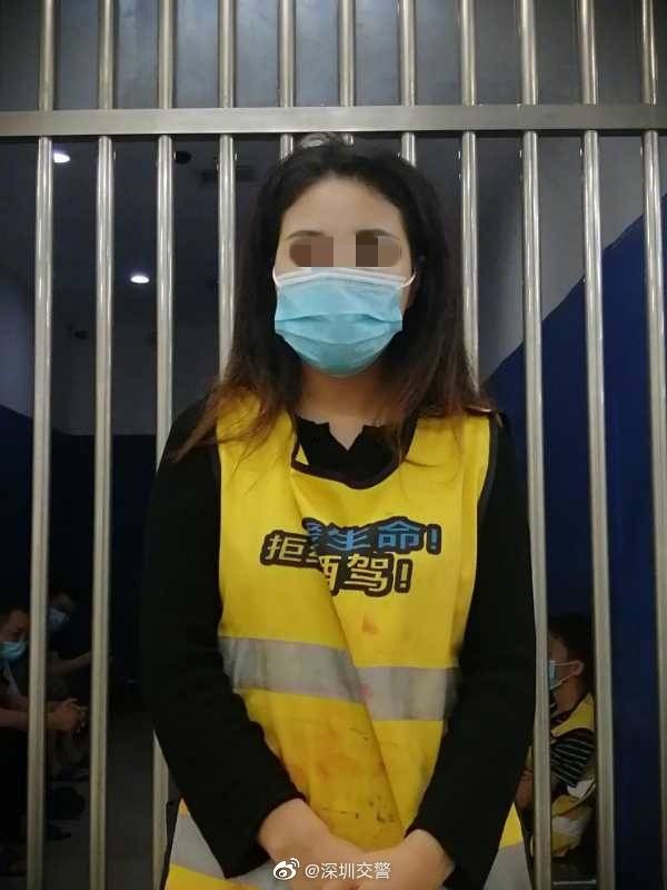 美女司机醉驾遇交警弃车逃跑还拒吹