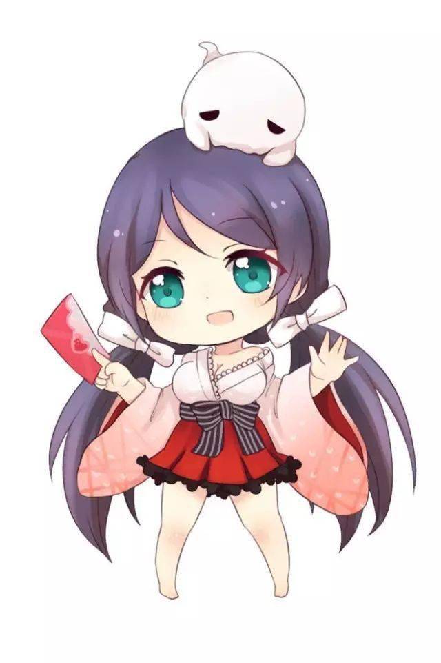 马克笔手绘q版动漫人物欣赏