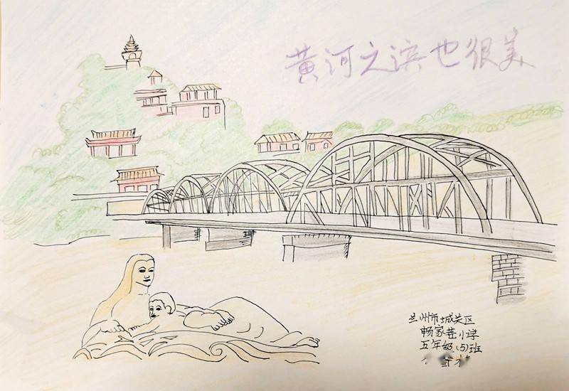 一年级黄河简笔画图片