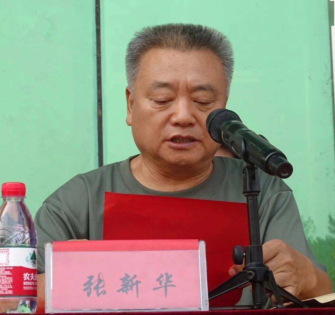 副县长翁乃侠,县人大原副主任,宁晋县创建楹联县领导小组副组长张新华