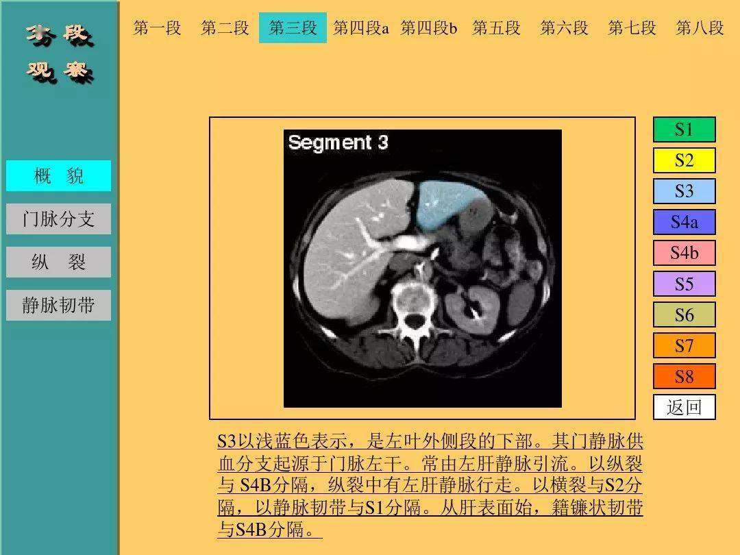 肝臟的ct斷層解剖詳解值得收藏