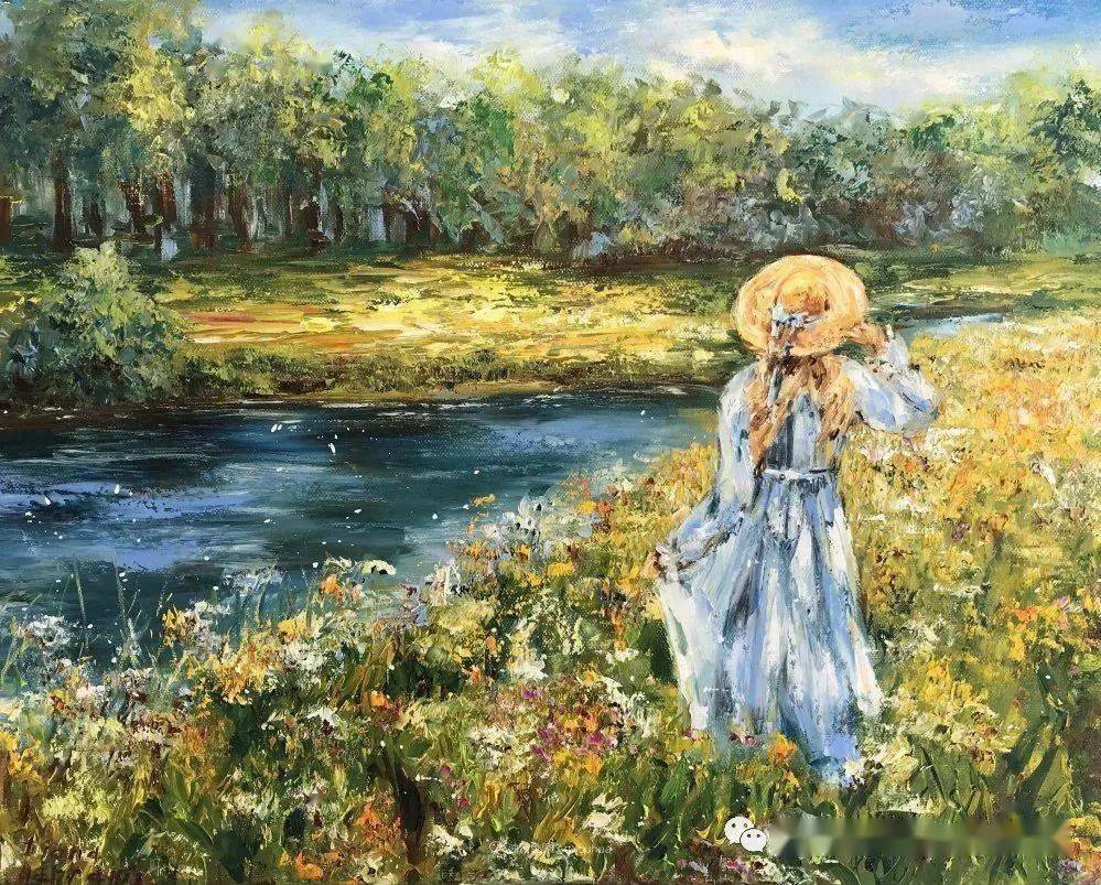 油画欣赏她深信绘画像音乐一样可以治愈精神创伤