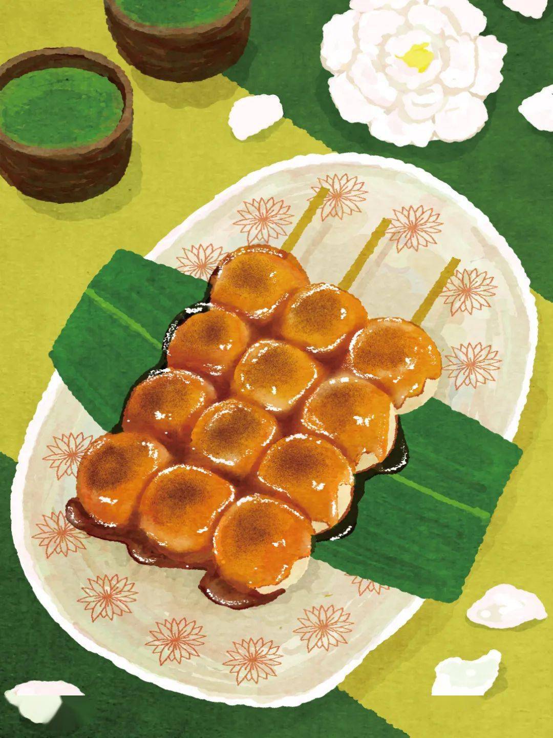 满满的日本风 showko yamanaka美食手绘插画作品