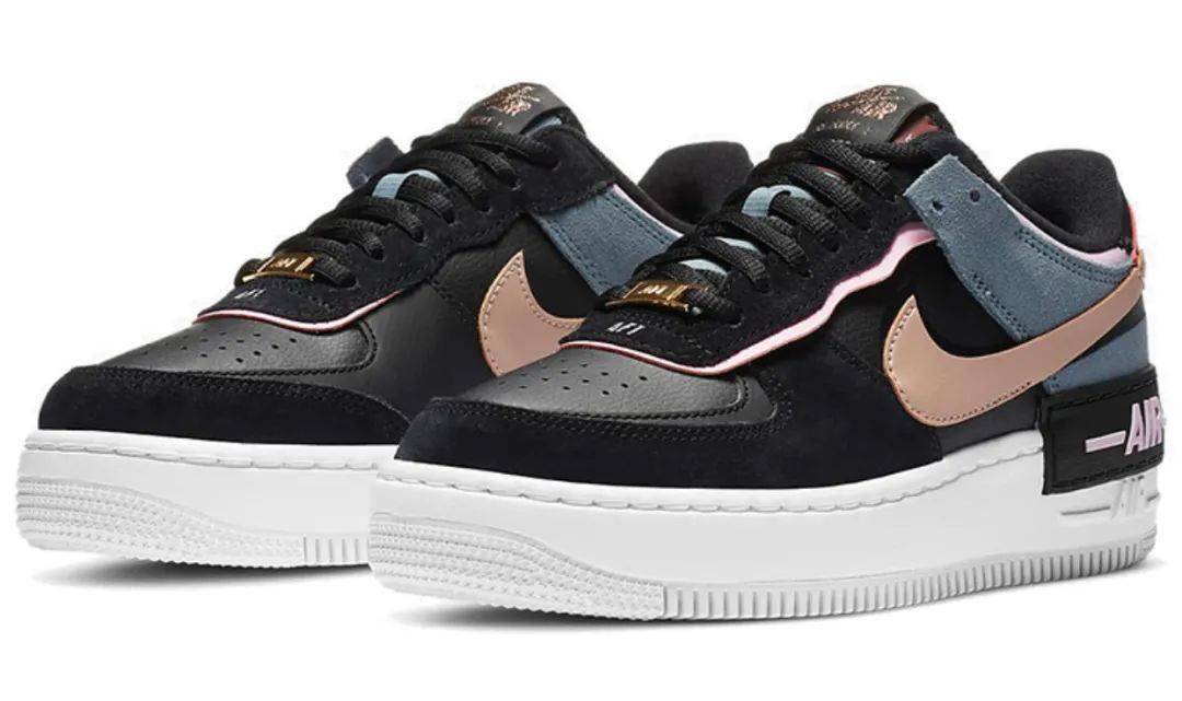 deal限量发售联合dunkplus小程序发售nikeairforce1shadow黑蓝粉配色