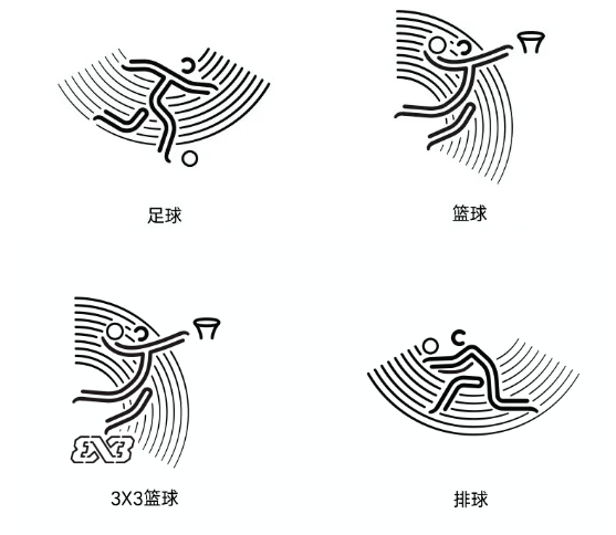 2022亚运会标志简笔画图片