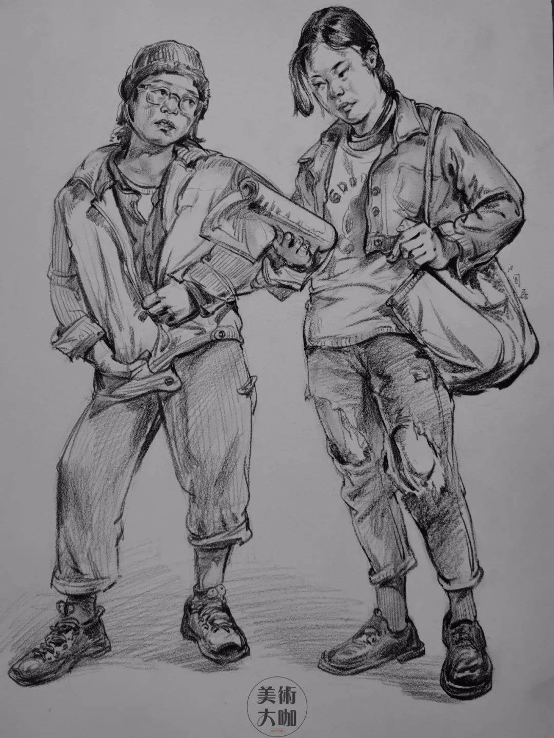 鉴赏欢畅淋漓的线条艺术江国磊速写