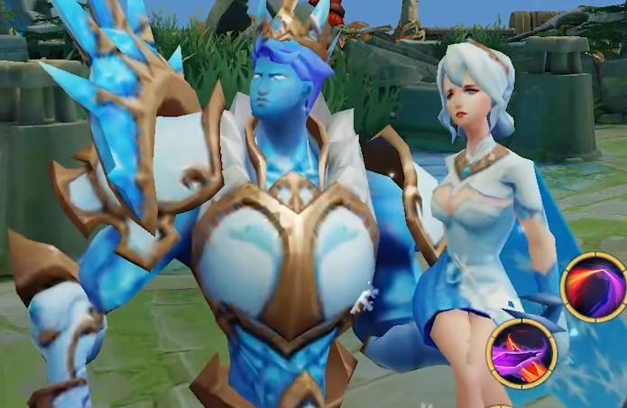 王者荣耀3d视角下的情侣干将成蓝精灵吕布这么重口味