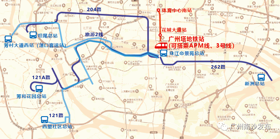 蕉门地铁站:可搭乘地铁4号线公交换乘:1,珠江帝景苑总站2,蕉门菇交