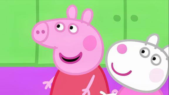 小猪佩奇佩奇想象力真丰富在未来的时间里想住在月球上