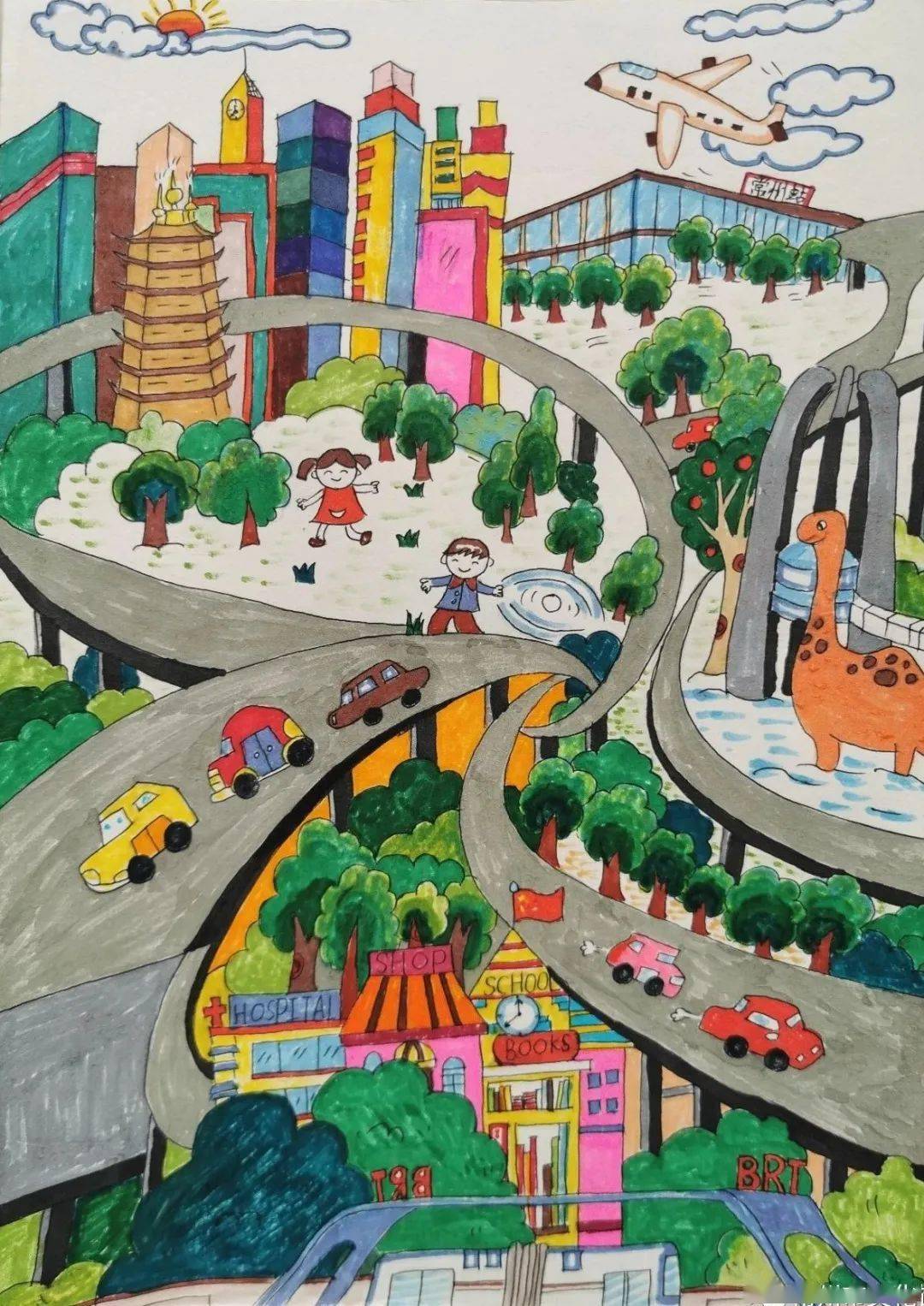 微展厅童画小康共筑家园常州市第五届少儿网络书画大赛优秀作品选登第