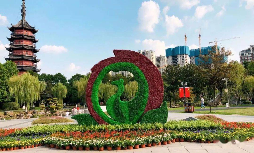 抢先看丹阳街头花卉景观造型你最中意哪一款