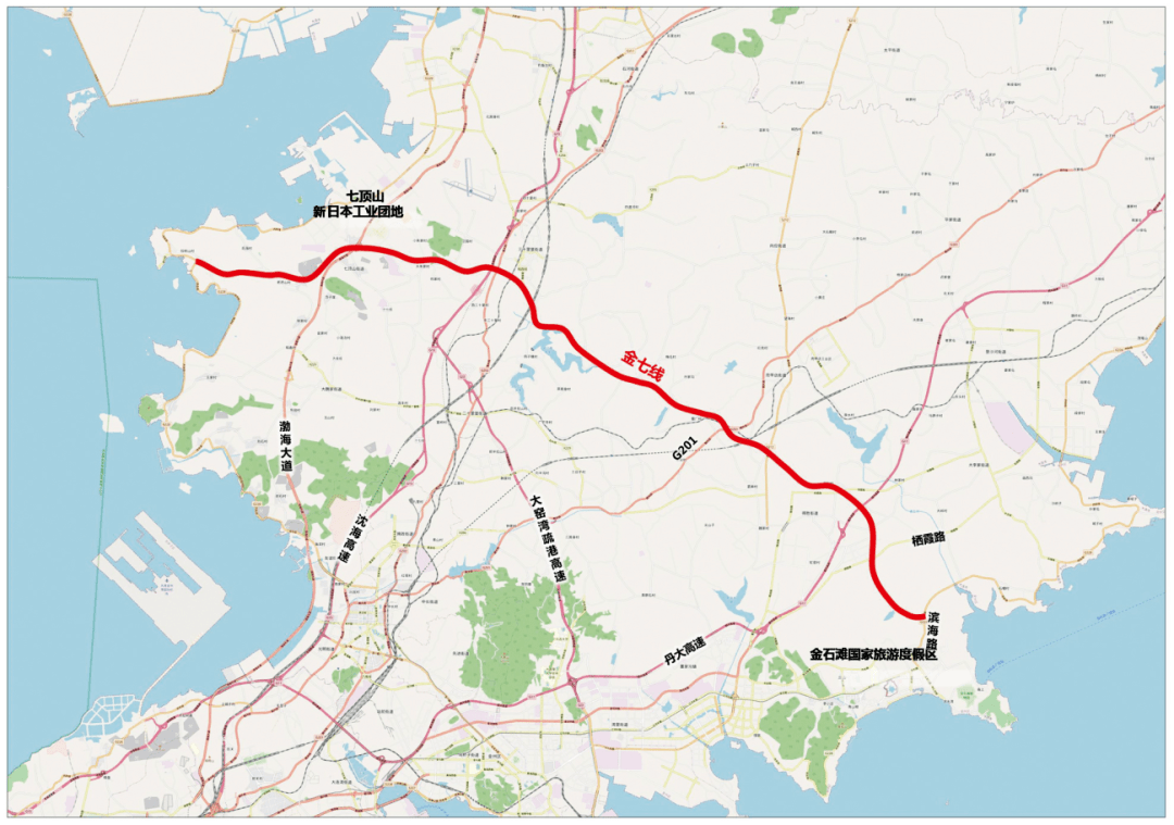 西北与沈海高速公路,黑大公路连接,东南与鹤大公路,丹大高速公路相交