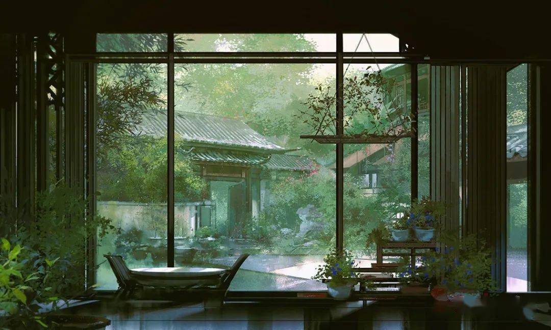 你向往哪一种"古风"场景及居住场景~海棠月下还是山林花涧