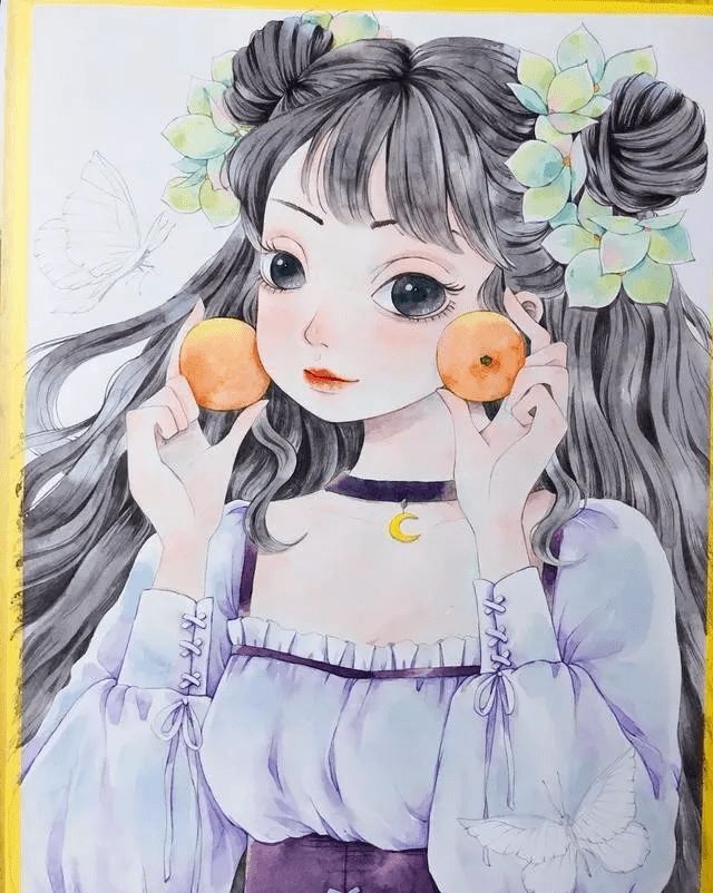 水彩画手绘 |少女心爆棚的水彩插画