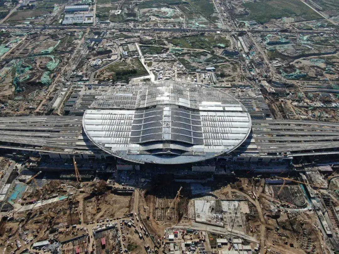 一起来看最新建设进展↓↓↓雄安站设计以雄安新区的水文化为背景